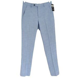 Alfani Slim Fit Light Blue Dress Pants For Men 30W 32L Polyester & Viscose. NWT